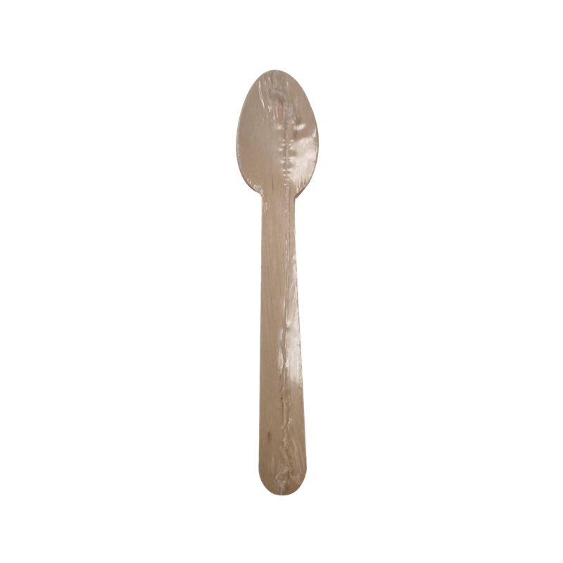 Disposable Wooden Cutlery Spoon 16cm Pack of 25 | Eco-Friendly Plates | Pearl Naturals - Image 2