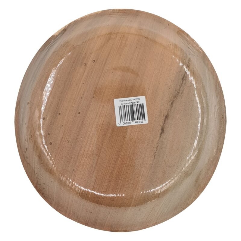 Disposable Palm Leaf Plates 10" Round Pack of 25 | Eco-Friendly Plates | Pearl Naturals - Image 2