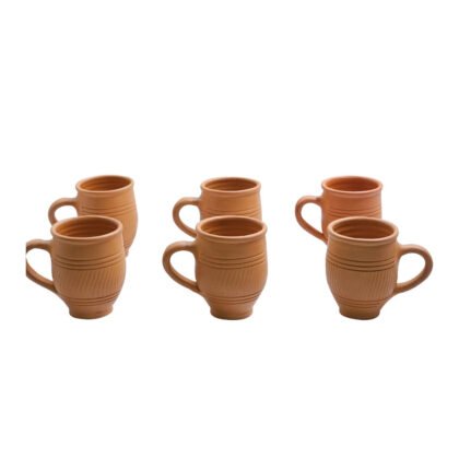 Traditional Handcrafted Earthen Clay Cups / Terracotta Kullhad Cups for Tea, Chai, Coffee, and Lassi (Pack of 2 or 6)