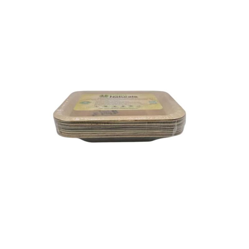 Disposable Palm Leaf Bowl 6.5"x5.5" Rectangle Bowl Pack of 10 | Eco-Friendly Plates | Pearl Naturals - Image 4