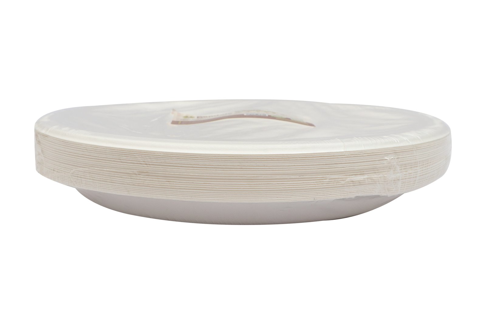 Disposable Sugarcane Pulp White Bagasse 10" Round Plate 25PCS | Pearl Naturals - Image 5