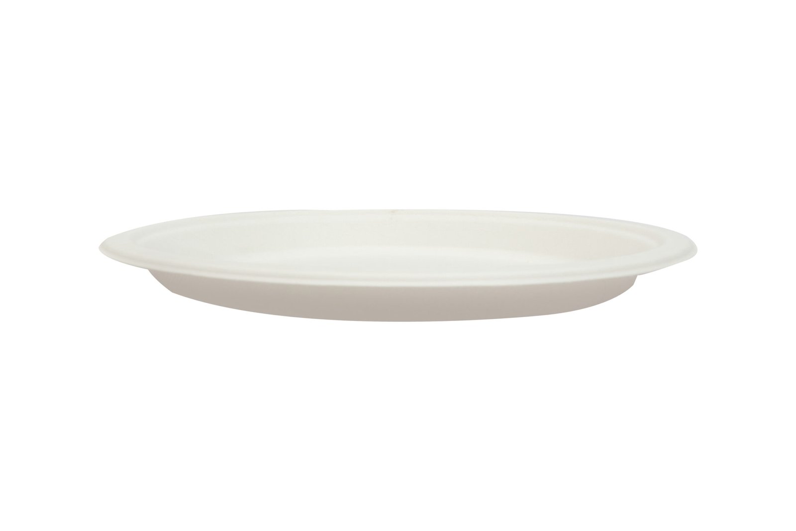 Disposable Sugarcane Pulp White Bagasse 10" Round Plate 25PCS | Pearl Naturals - Image 4