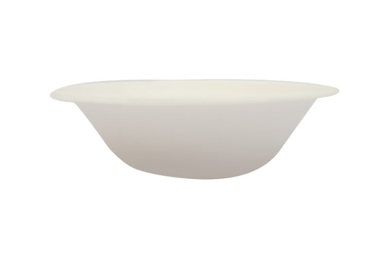 Disposable Sugarcane White Bagasse 240mL Round Bowl Pack of 25 | Pearl Naturals - Image 4
