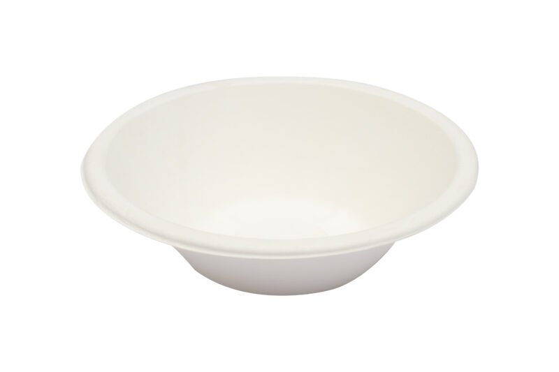 Disposable Sugarcane White Bagasse 240mL Round Bowl Pack of 25 | Pearl Naturals - Image 3