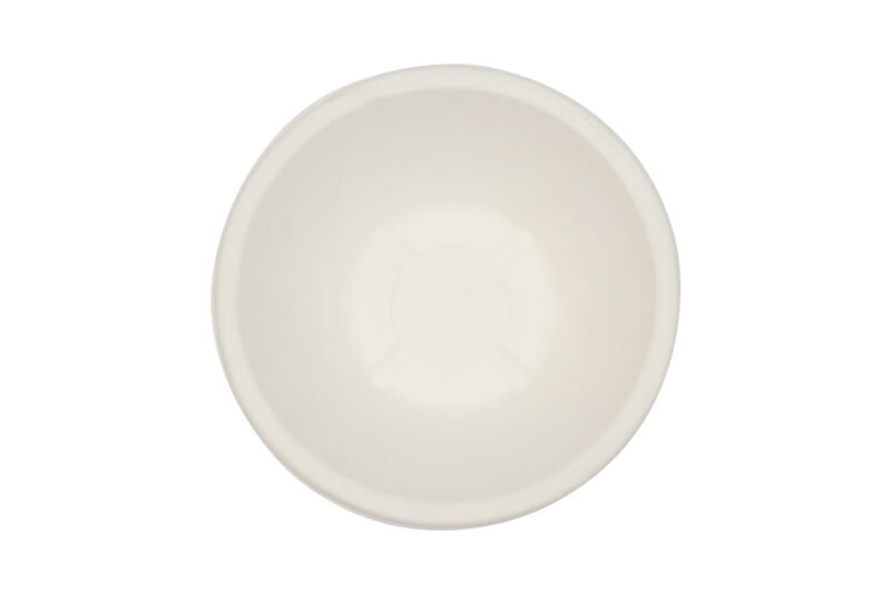 Disposable Sugarcane White Bagasse 240mL Round Bowl Pack of 25 | Pearl Naturals - Image 2