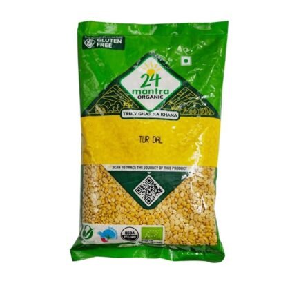 24 Mantra Organic Toor Dal/Tur Dal/Arhar Dal 500g | 100% Organic | Chemical Free & Pesticides
