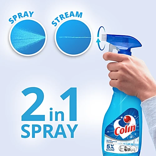 Colin Glass & Surface Multisurface Cleaner Spray, Regular, 500ml | Glass, Mirror & Surface Cleaner - Image 3