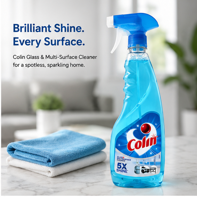 Colin Glass & Surface Multisurface Cleaner Spray, Regular, 500ml | Glass, Mirror & Surface Cleaner - Image 6